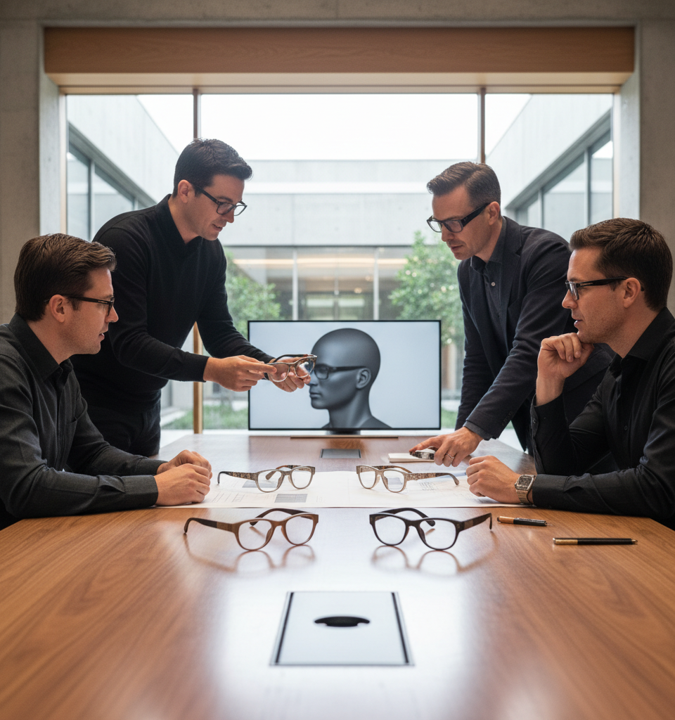 Apple Glasses to sport high-end designs using premium materials, at least four styles in testing — AI-generated illustration