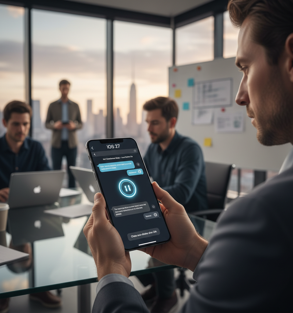 Apple Prepares Standalone Siri App for iOS 27 with Auto-Delete Chat Feature; Beta Launch Expected — AI-generated illustration