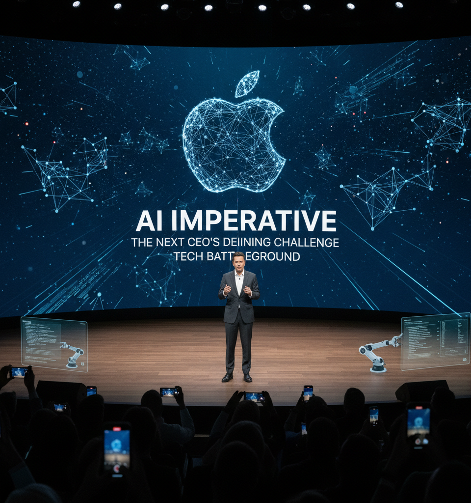 Apple's AI Imperative: The Next CEO's Defining Challenge Amidst Tech Battleground — AI-generated illustration