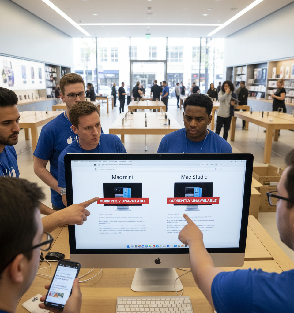Apple's High-End Mac mini & Mac Studio Face Critical Stock Shortages Amid M5 Refresh Buzz — AI-generated illustration