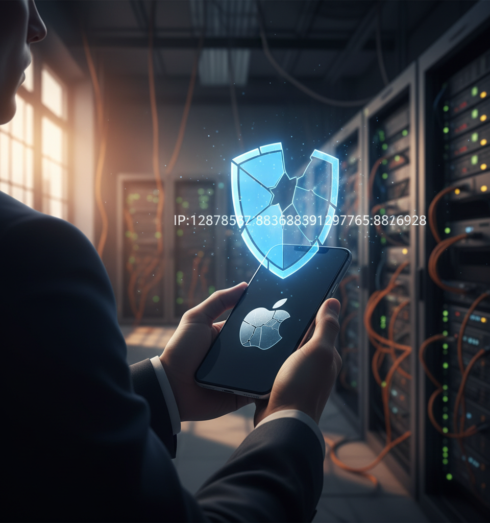 Apple's Private Relay Vulnerability Could Expose User IP Addresses — AI-generated illustration