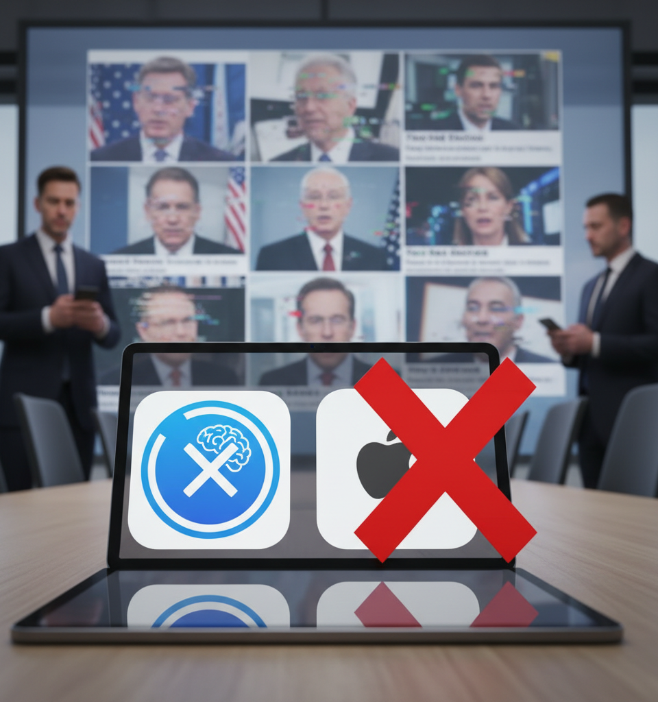 Apple Threatens Grok AI Removal Over Deepfake Concerns, Highlighting Content Moderation Battle — AI-generated illustration