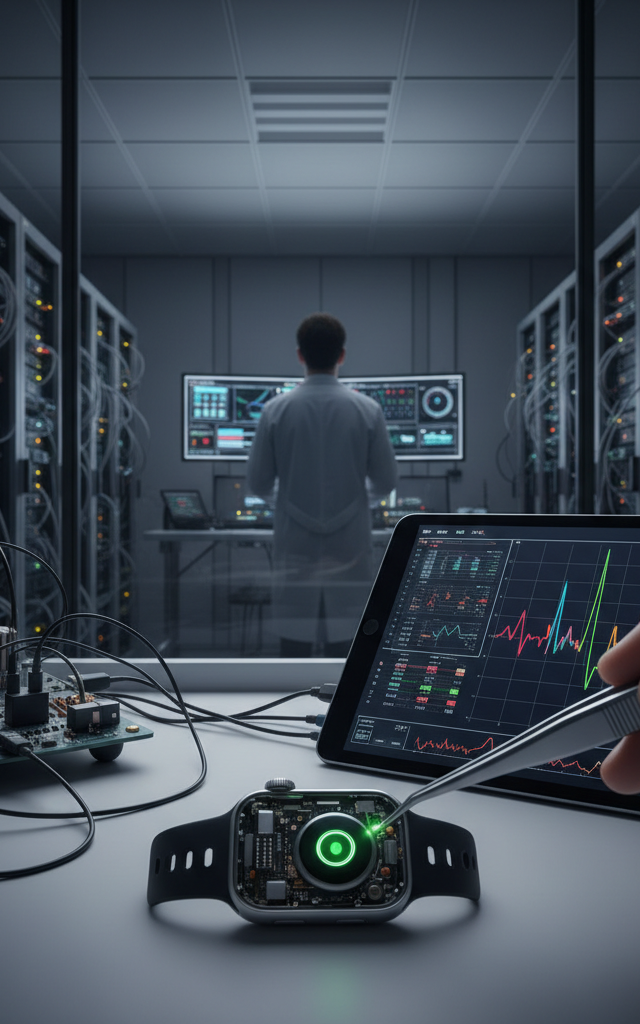 Apple Watch Series 12 Heart Rate Sensor Performance Detailed by The Quantified Scientist — AI-generated illustration