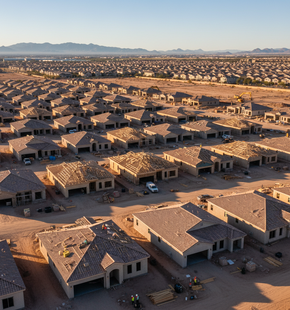Arizona's Housing Crisis: Beyond Short-Term Rentals to a Decade of Underbuilding — AI-generated illustration