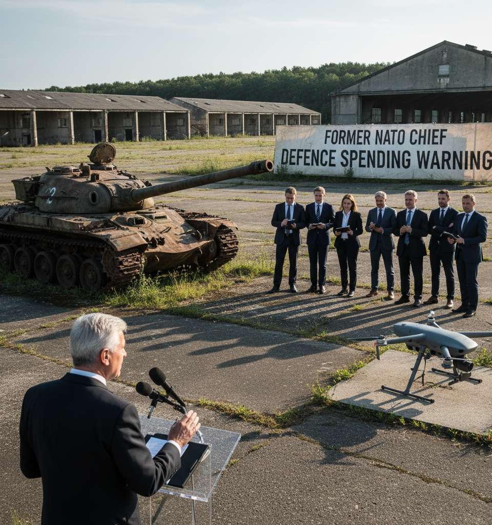 As former Nato chief warns about defence spending, how much has the military shrunk? — AI-generated illustration