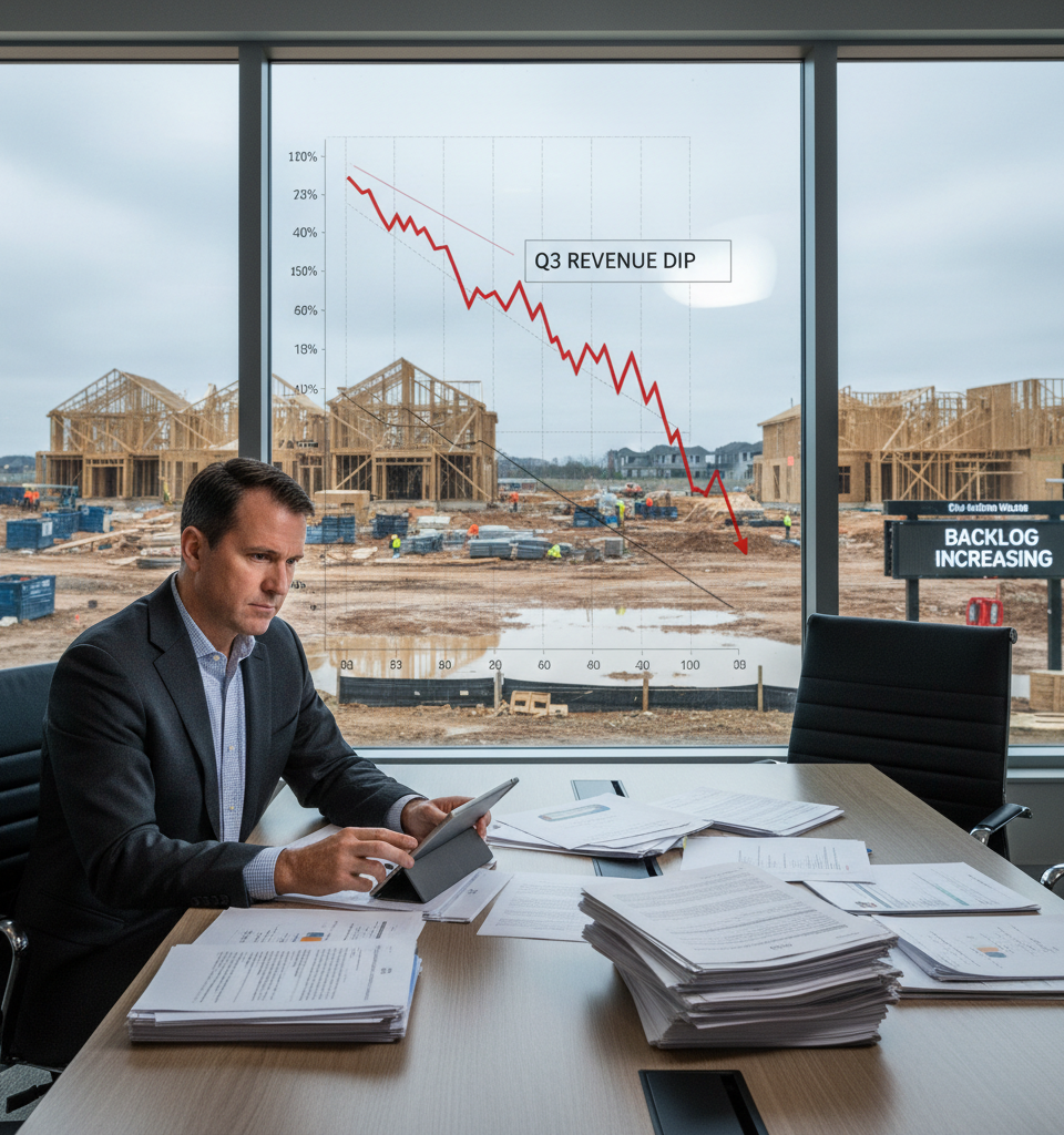 Ashton Woods Navigates Choppy Waters: Q3 Revenue Dips Amid Margin Squeeze and Rising Backlog — AI-generated illustration