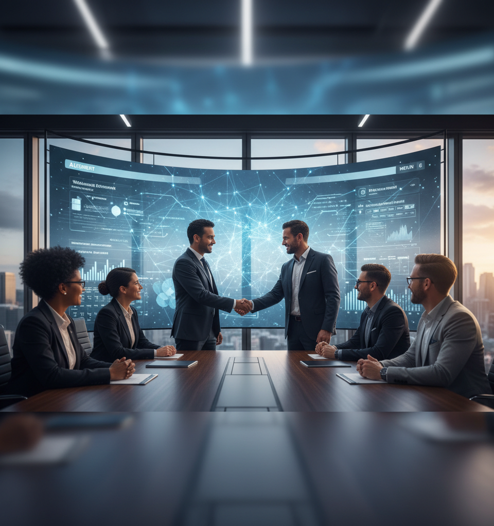 Augment Acquires Stealth AI Startup Merlin, Eyes $8 Trillion Wholesale Distribution Market — AI-generated illustration