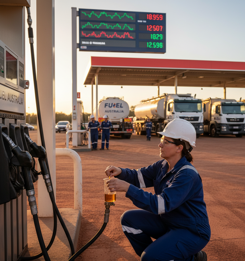 Australia Extends Relaxed Fuel Standards to Fortify Supply Amidst Global Volatility — AI-generated illustration
