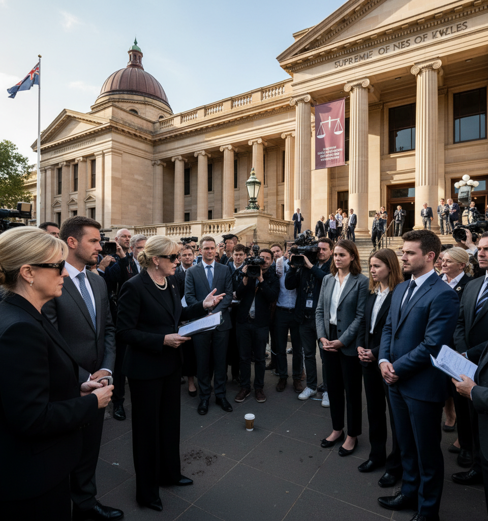 Australia's richest person must share part of her mining fortunes, court rules — AI-generated illustration