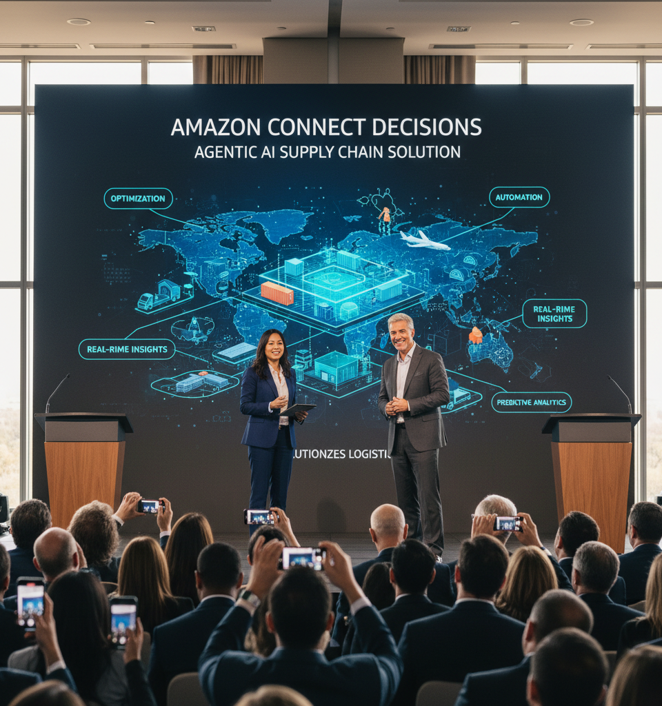 AWS Launches Agentic AI Supply Chain Solution: Amazon Connect Decisions Revolutionizes Logistics — AI-generated illustration