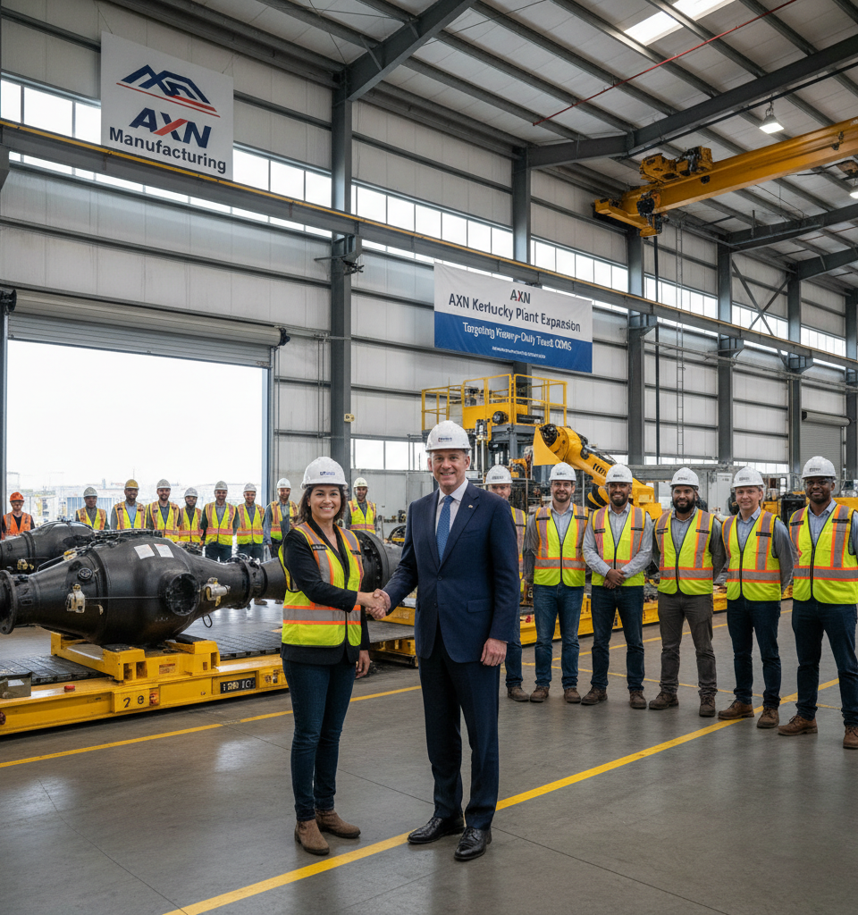 AXN expands Kentucky axle plant targeting heavy-duty truck OEMs — AI-generated illustration