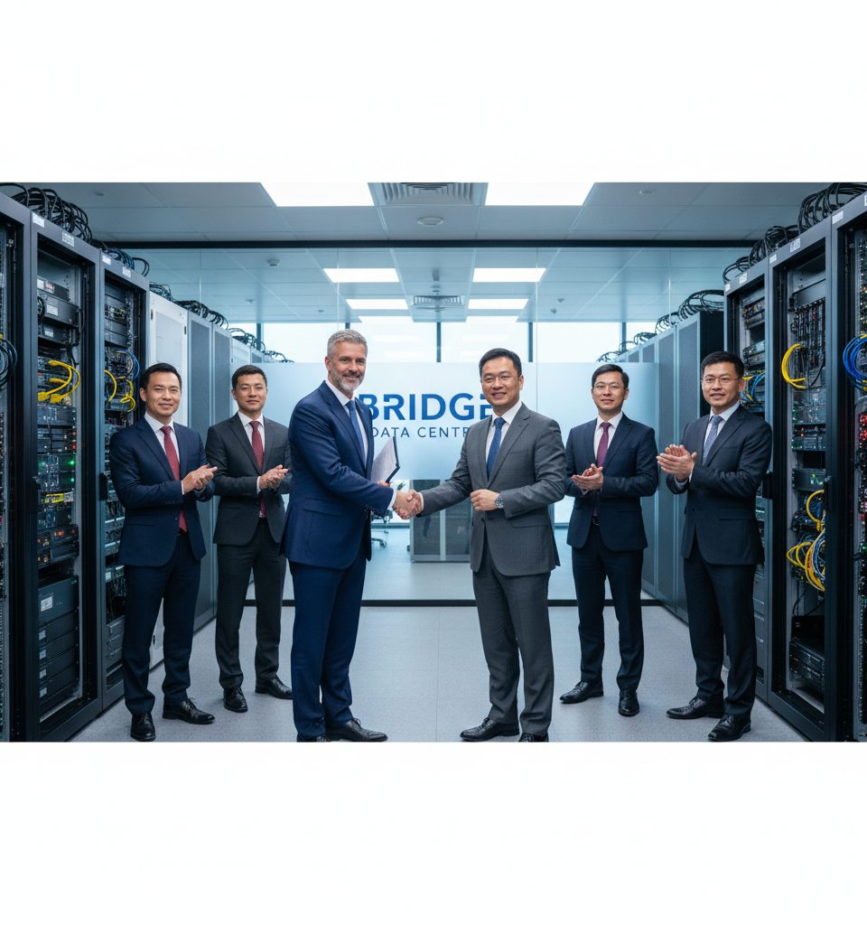Bain Capital Explores Sale of Bridge Data Centres Stake Amidst $5 Billion Valuation Target — AI-generated illustration