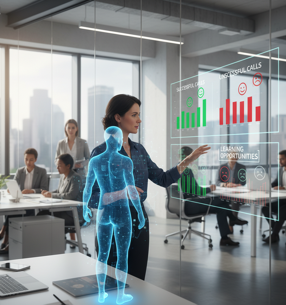 BCG Pioneers AI Sales Training: Learning from Failure as a Strategic Advantage — AI-generated illustration