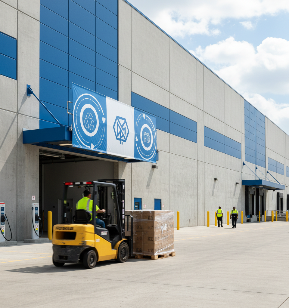 Best Buy Facilities Achieve Zero Waste Certification, Setting New Supply Chain Standard — AI-generated illustration
