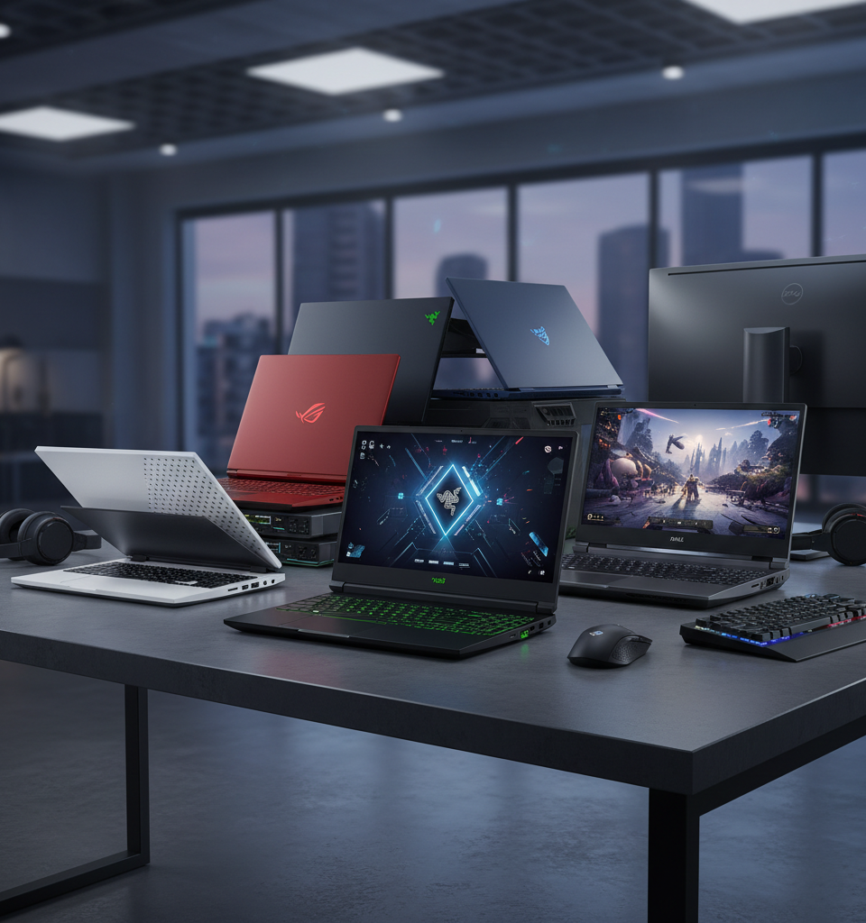 Best Gaming Laptops (2026): Razer, Asus, Dell, and More — AI-generated illustration