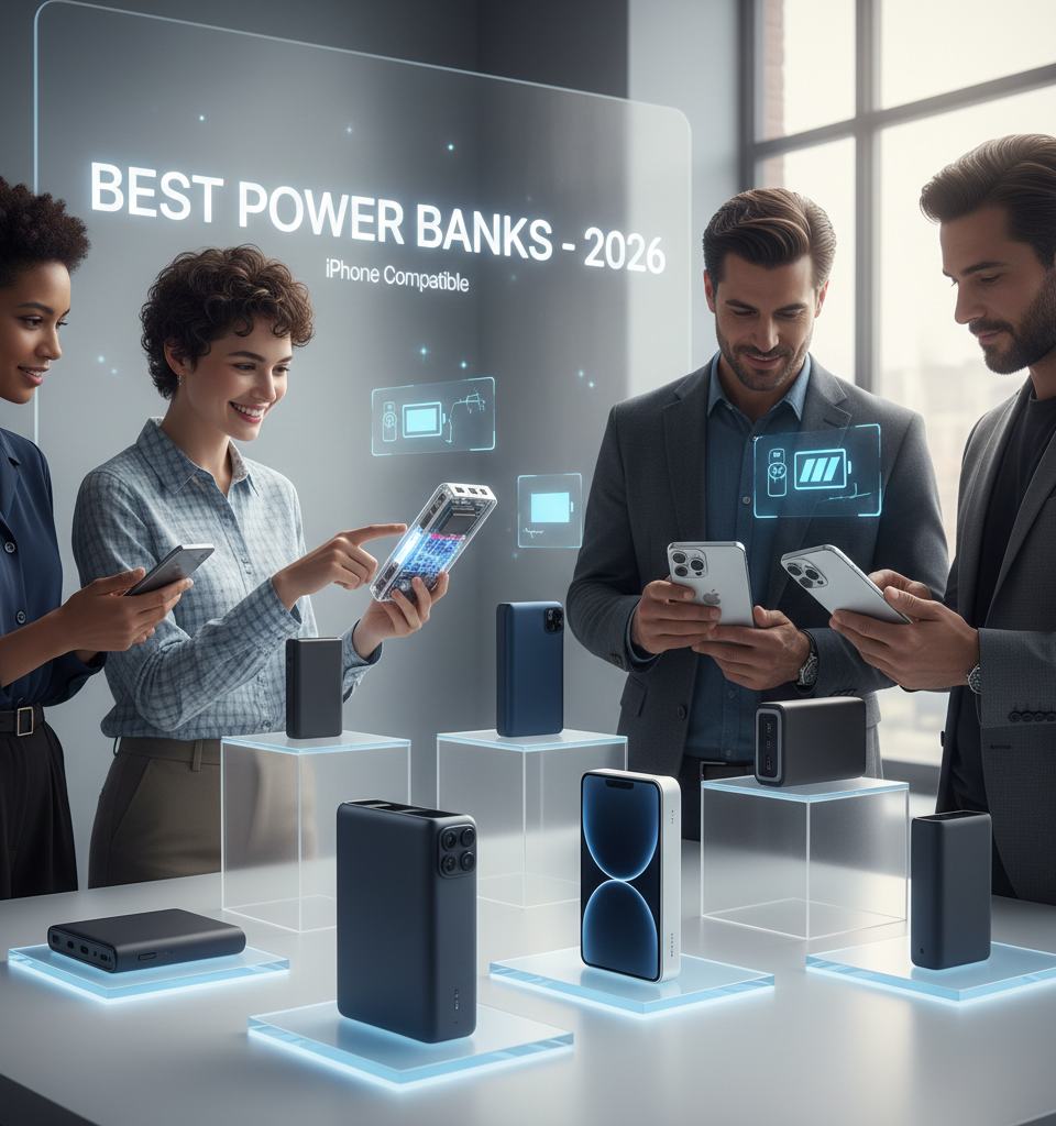 Best Power Bank for iPhones in 2026 — AI-generated illustration