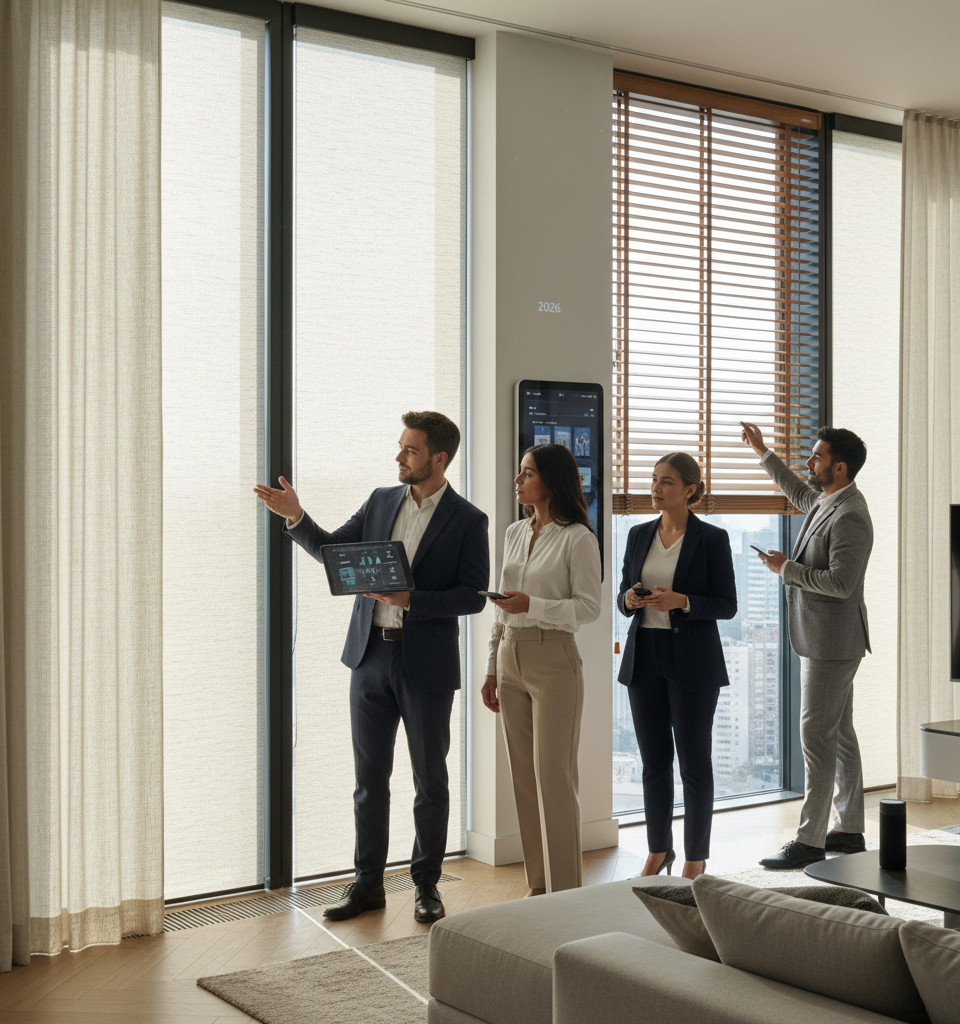 Best Smart Shades, Blinds, and Curtains (2026): Motorized, Tailor-Made, and More — AI-generated illustration