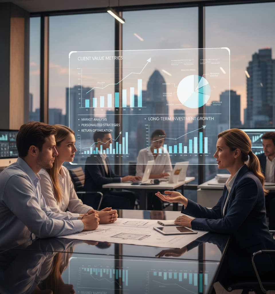 Beyond Authenticity: Real Estate Professionals Must Deliver Value to Secure Client Loyalty — AI-generated illustration