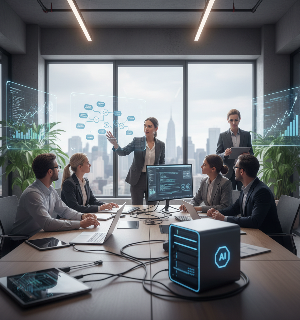 Beyond Experimentation: Strategic AI Prompting Unlocks New Business Efficiencies — AI-generated illustration