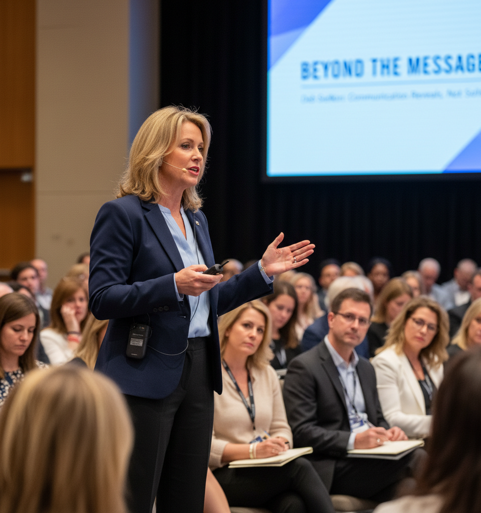 Beyond the Message: Deb Siefkin Argues Communication Reveals, Not Sells — AI-generated illustration