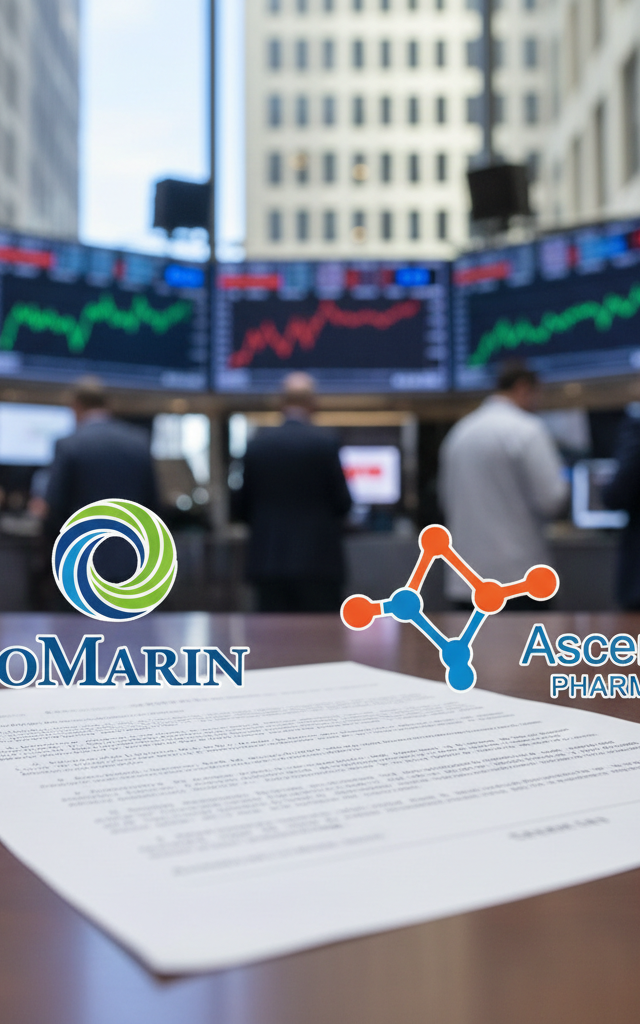BioMarin Shares Surge 5% Following Global Patent Resolution with Ascendis Pharma — AI-generated illustration