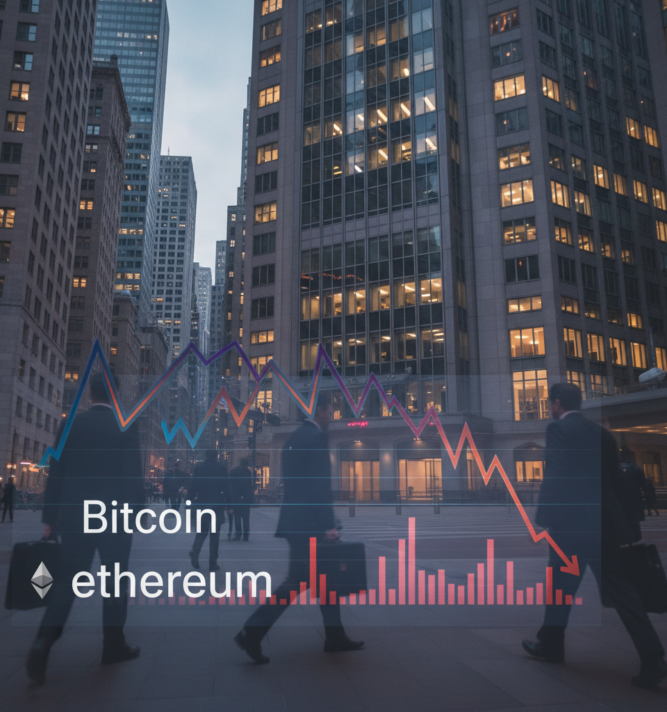 Bitcoin & Ethereum Prices Dip Ahead of Crucial Inflation Reports This Week — AI-generated illustration