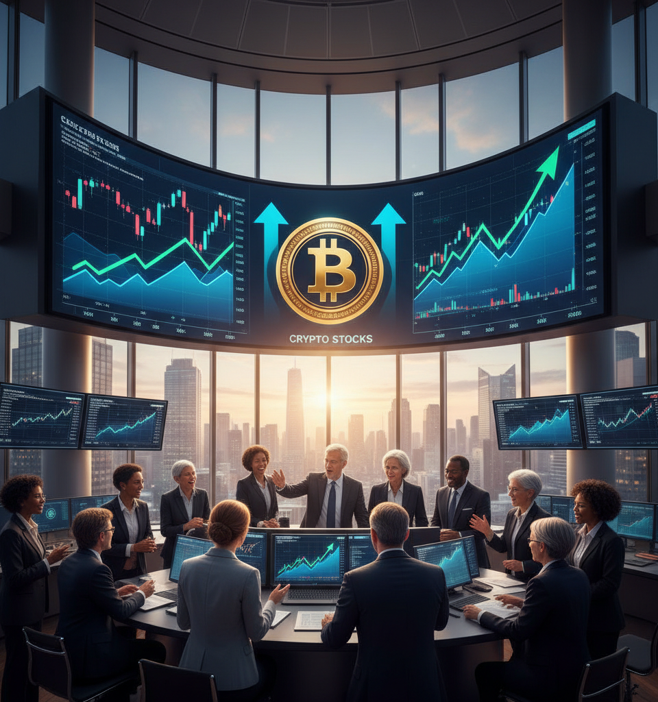 Bitcoin's Surge Ignites Crypto Stocks: A Look at the Digital Asset Market's Momentum — AI-generated illustration