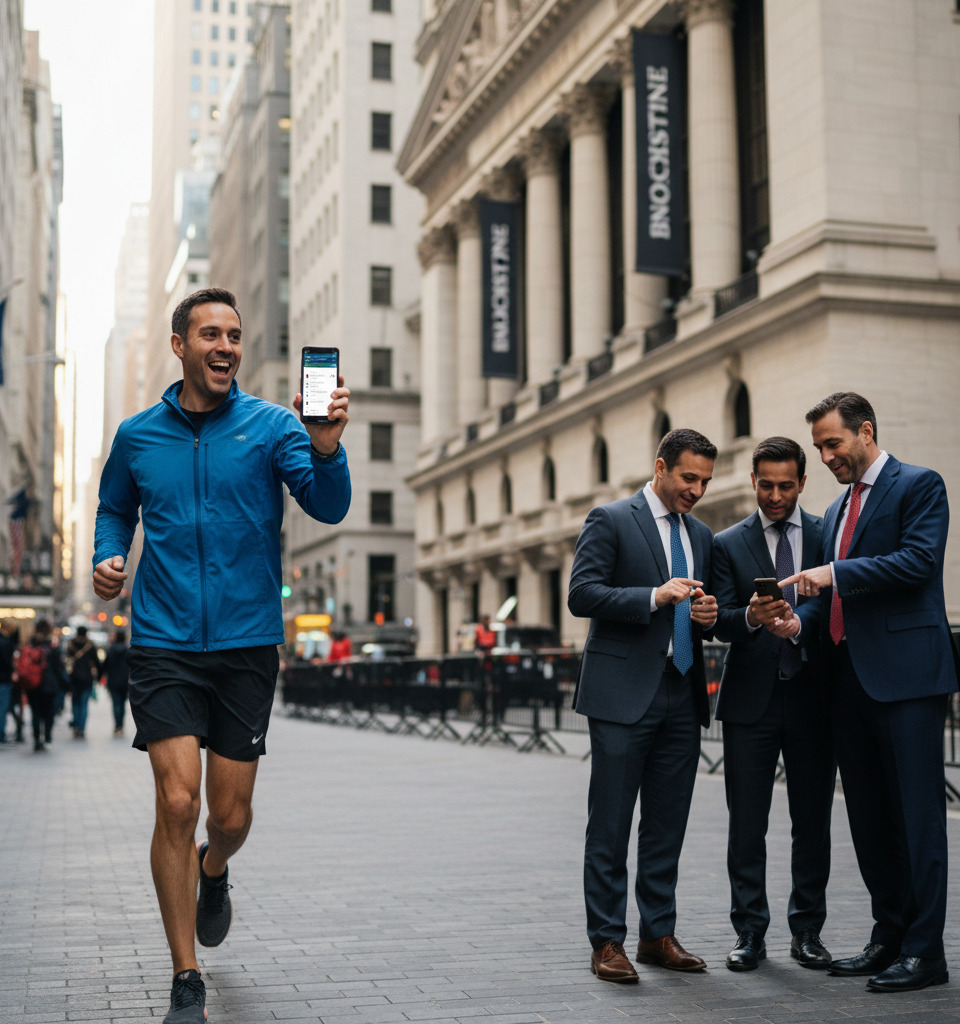 Blackstone COO Jon Gray: Wall Street's Unexpected LinkedIn Viral Sensation — AI-generated illustration