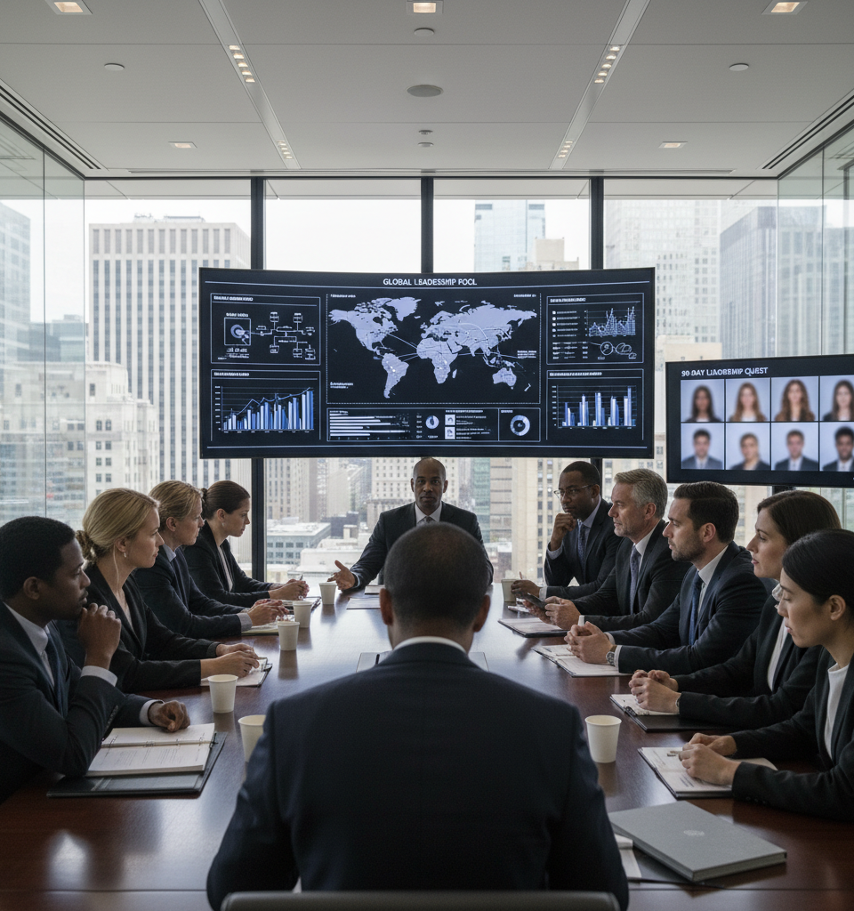 Blackstone's CEO Search: The Meticulous 90-Day Quest for Leadership Across a $1 Trillion Empire — AI-generated illustration