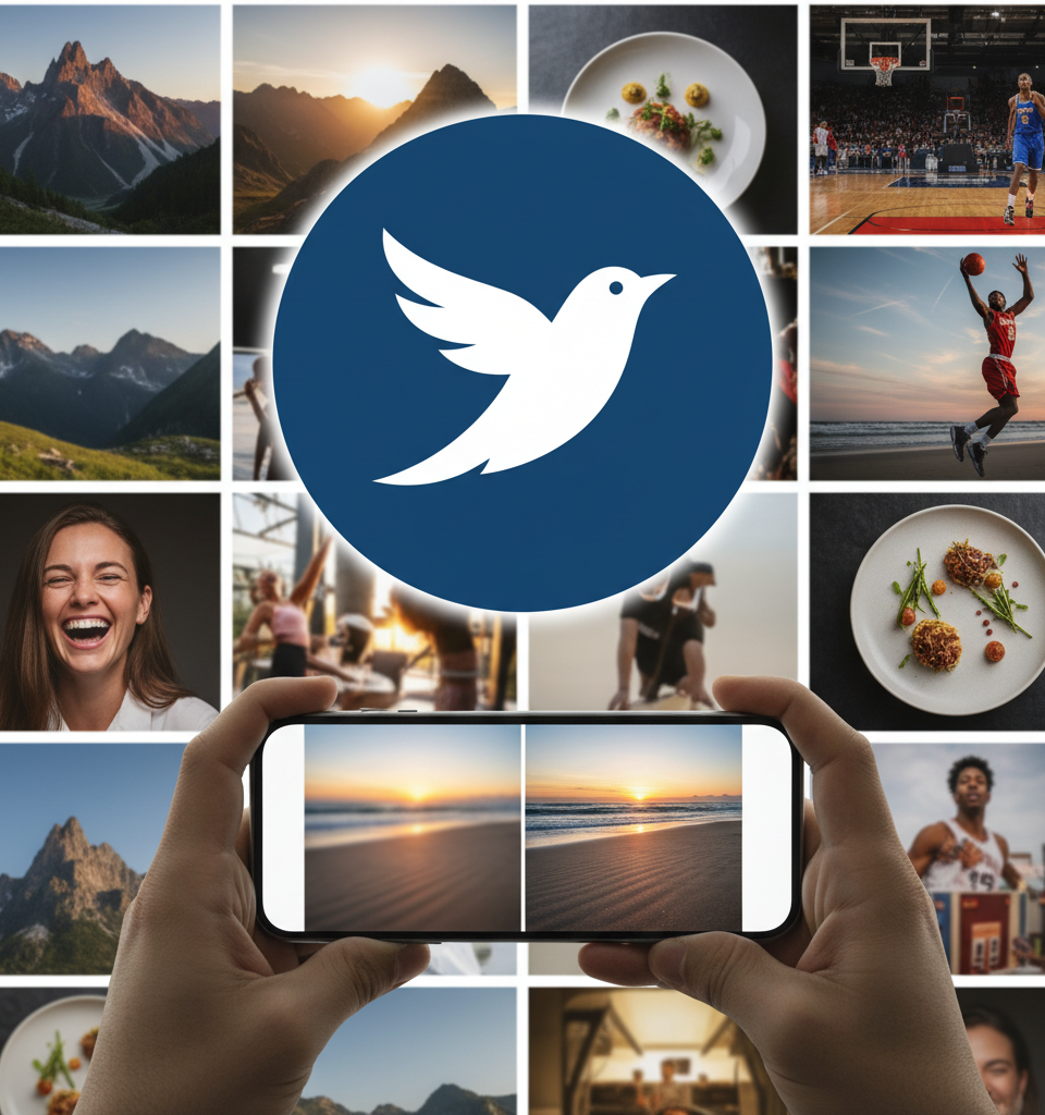 Bluesky Elevates User Experience with Significant Photo Quality Upgrade — AI-generated illustration