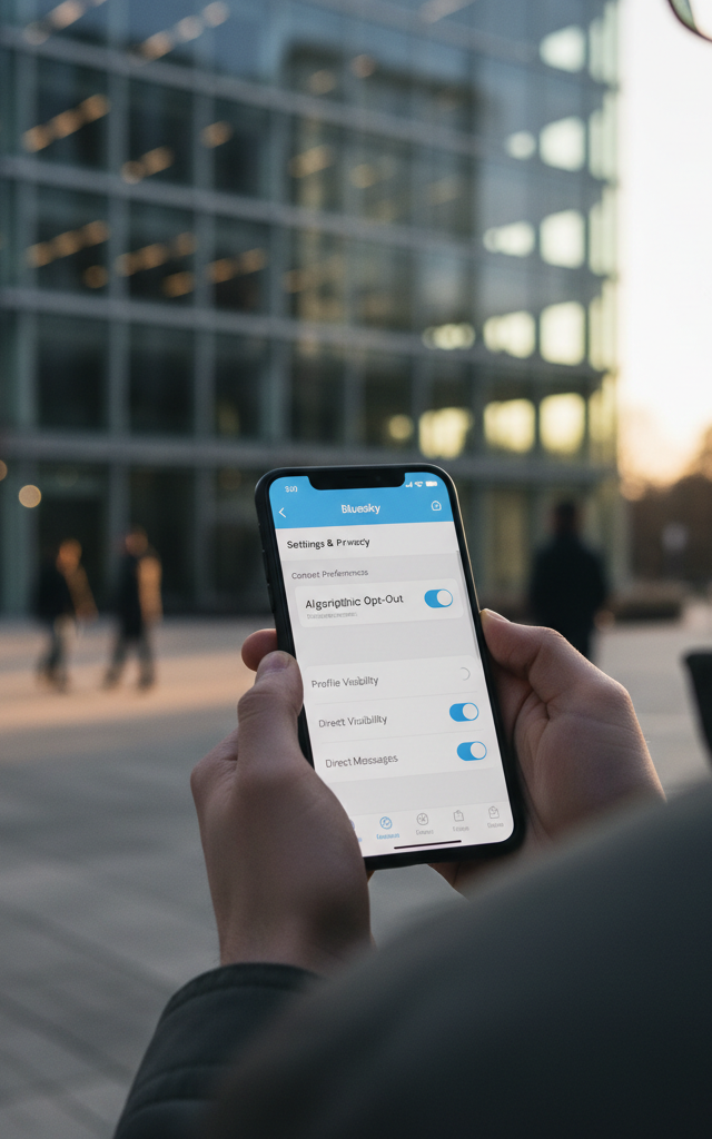 Bluesky Introduces Algorithmic Opt-Out for Users Seeking Private Interactions — AI-generated illustration