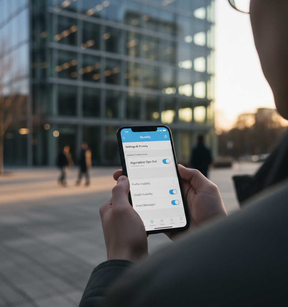 Bluesky Introduces Algorithmic Opt-Out for Users Seeking Private Interactions — AI-generated illustration