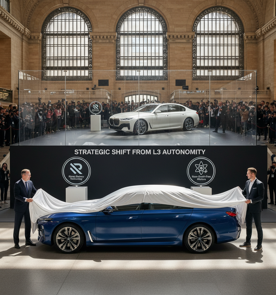 BMW Unveils Next-Gen i7: Rimac Batteries, Rare-Earth-Free Motors, and Strategic Shift from L3 Autonomy — AI-generated illustration