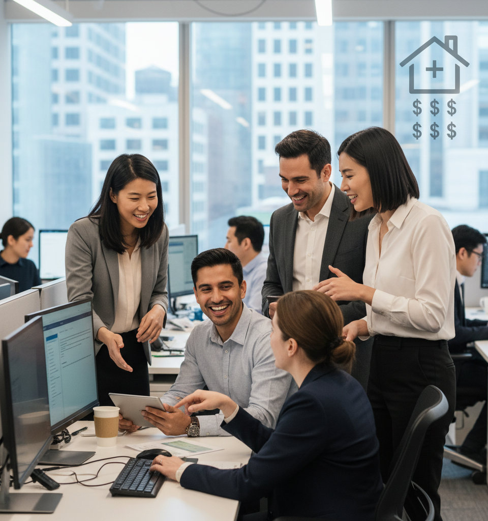 BNY Mellon Boosts Homeownership: $6,500 Down Payment Aid for Employees Earning Under $100K — AI-generated illustration