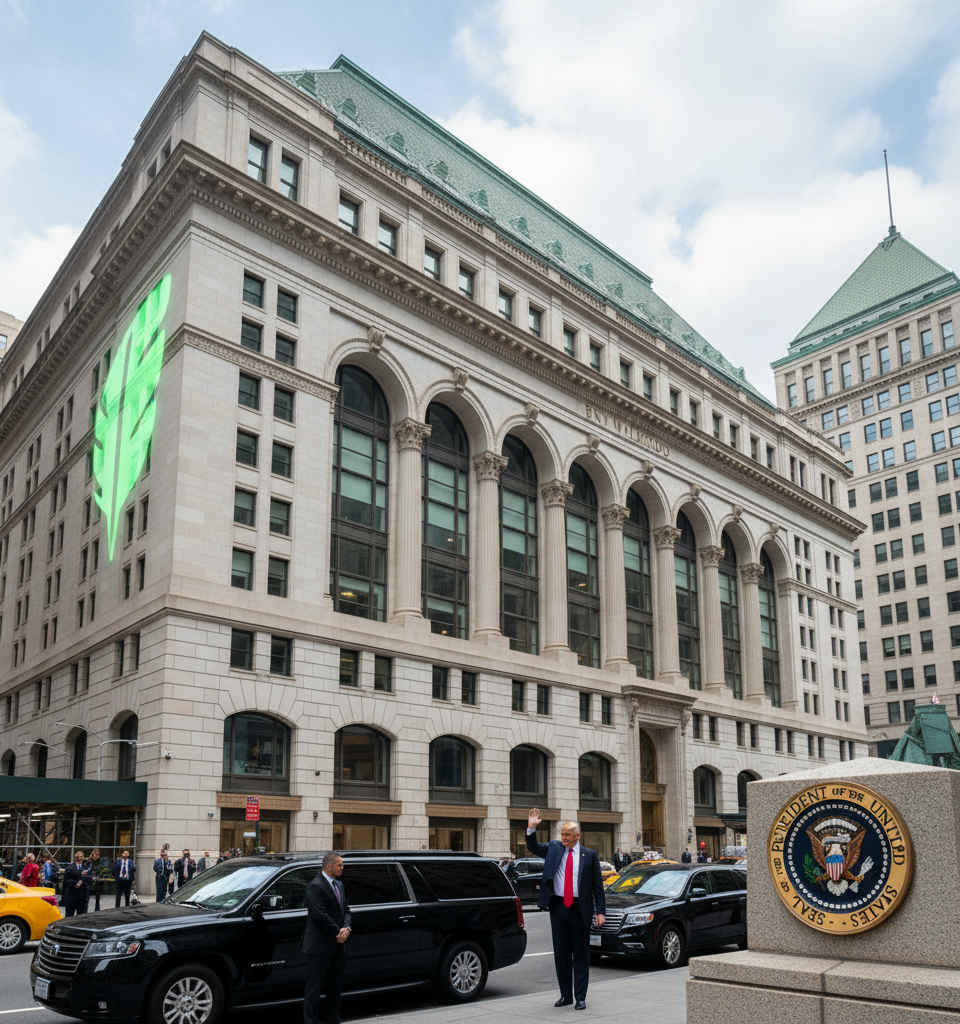 BNY Mellon Tapped as Financial Agent for Trump Accounts; Partners with Robinhood for Mobile App — AI-generated illustration