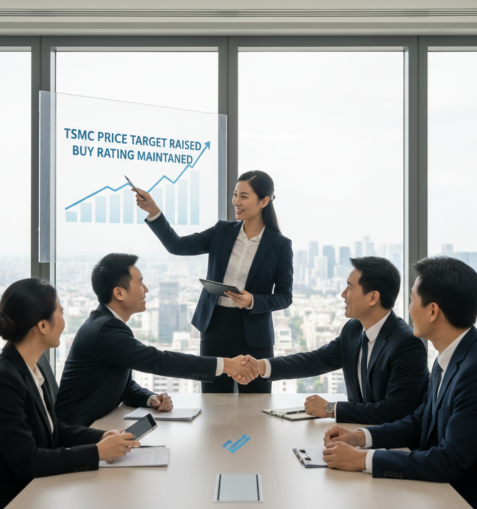 BofA Raises TSMC Price Target on Strong Outlook, Keeps Buy Rating — AI-generated illustration
