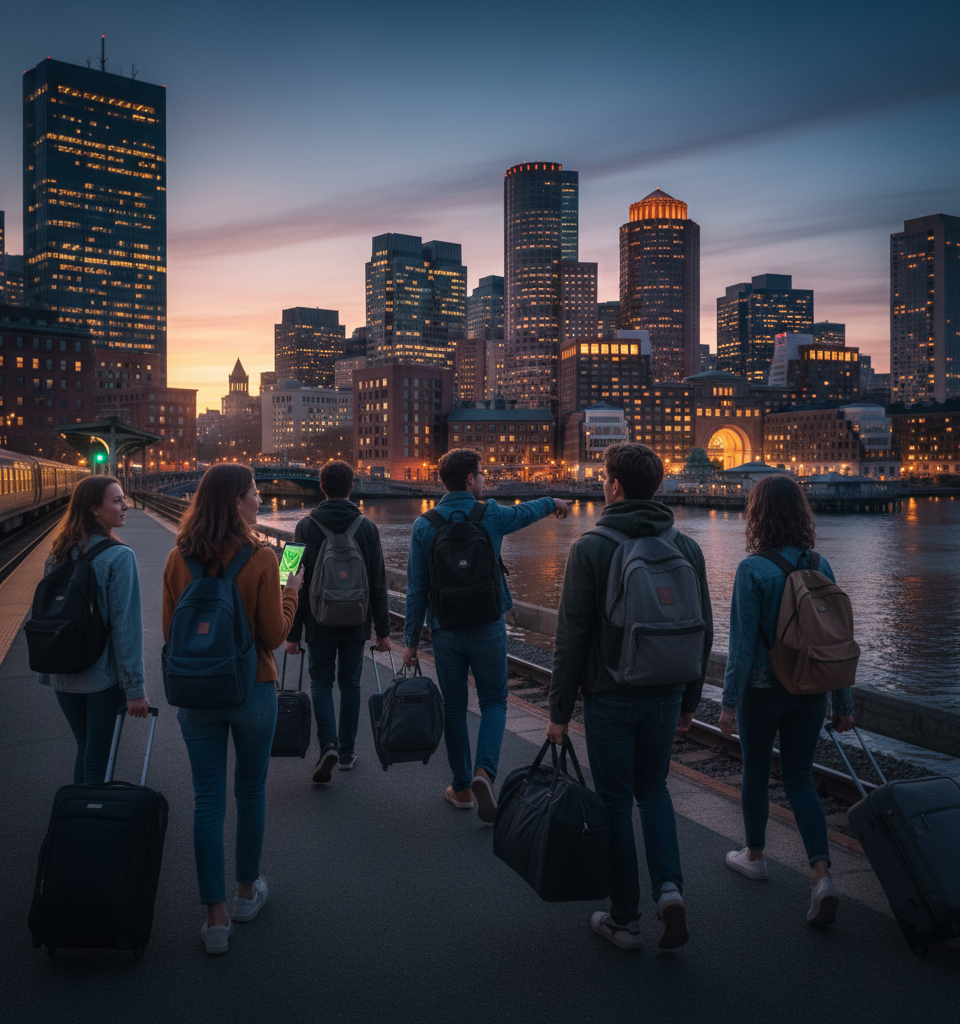 Boston's Youth Exodus: Soaring Housing Costs Drive Gen Z to Seek Greener Pastures — AI-generated illustration