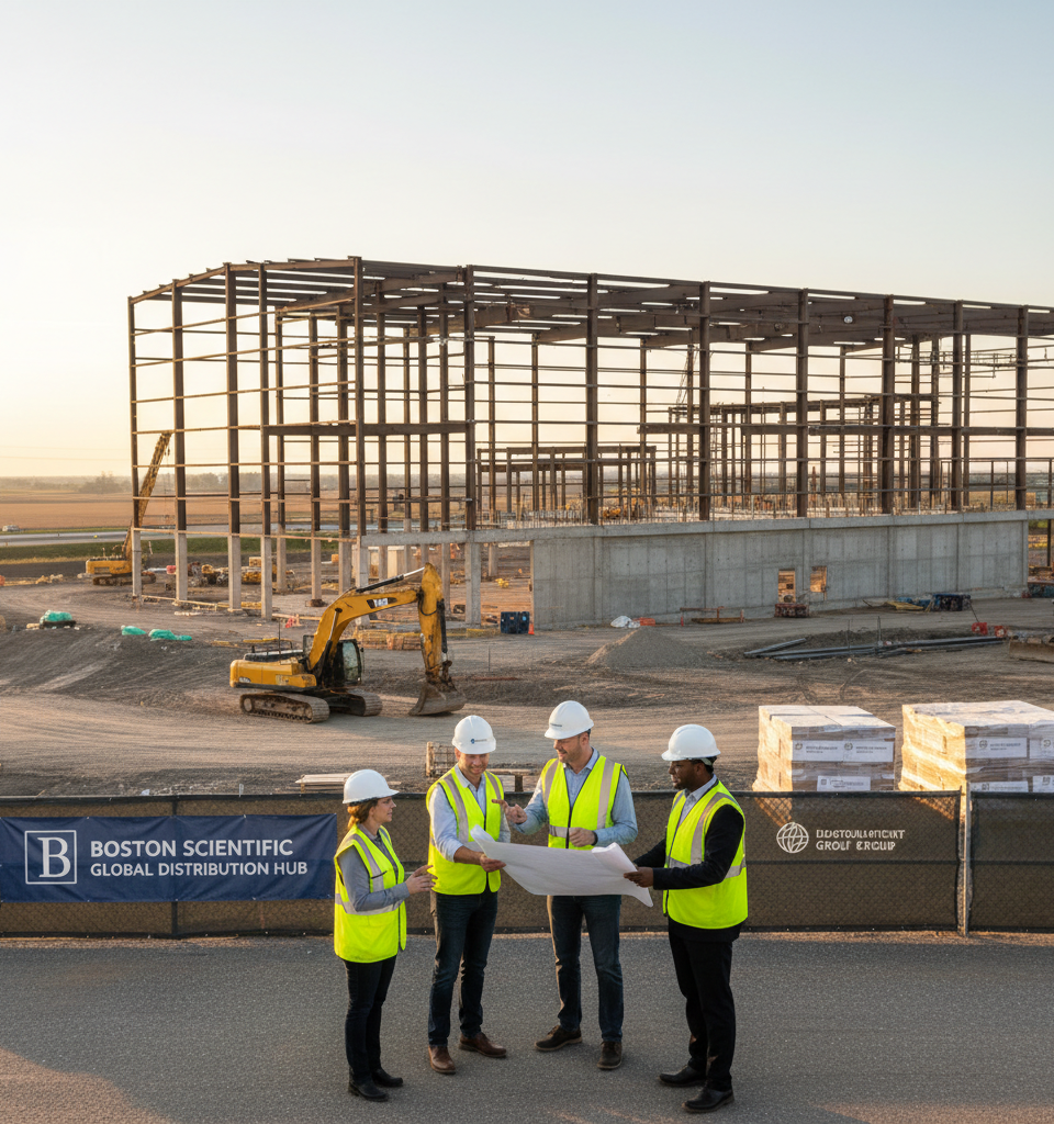 Boston Scientific to Establish Major Indiana Distribution Hub for Global Medical Device Logistics — AI-generated illustration