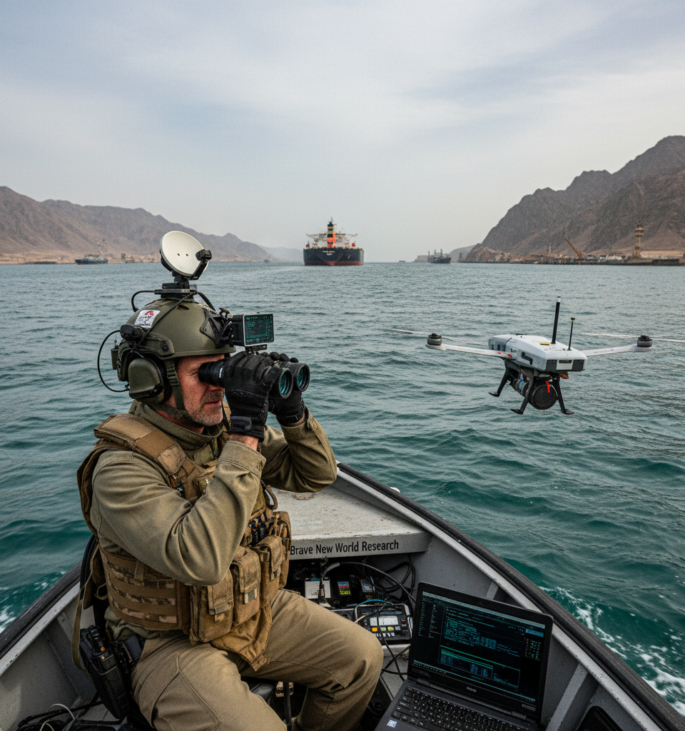Brave New World: Research Firm Analyst Risks Strait of Hormuz to Gauge Oil Flow Amid Tensions — AI-generated illustration