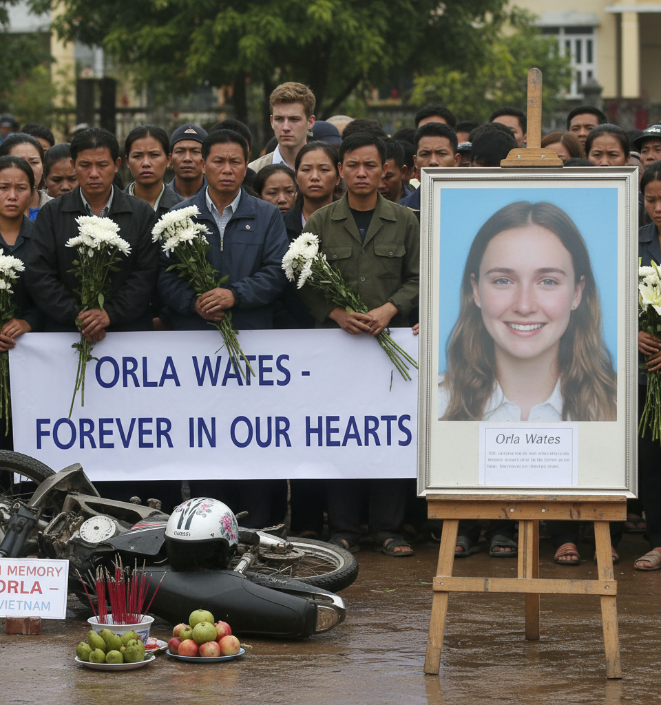 British Teenager's Tragic Death in Vietnam Road Accident Sparks Outpouring of Grief — AI-generated illustration