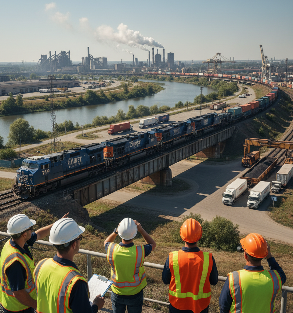 Broad Rail Traffic Gains Signal Expanding Industrial Economy — AI-generated illustration
