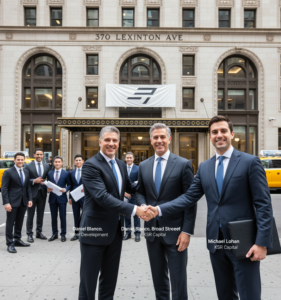 Broad Street Development and KSR Capital Secure $138M Recapitalization for 370 Lexington Avenue — AI-generated illustration