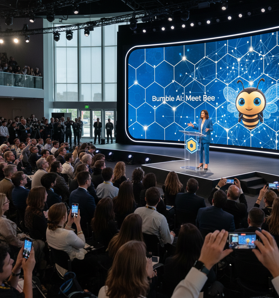 Bumble Bids Farewell to the Swipe: CEO Whitney Wolfe Herd Signals AI-Powered Reinvention — AI-generated illustration