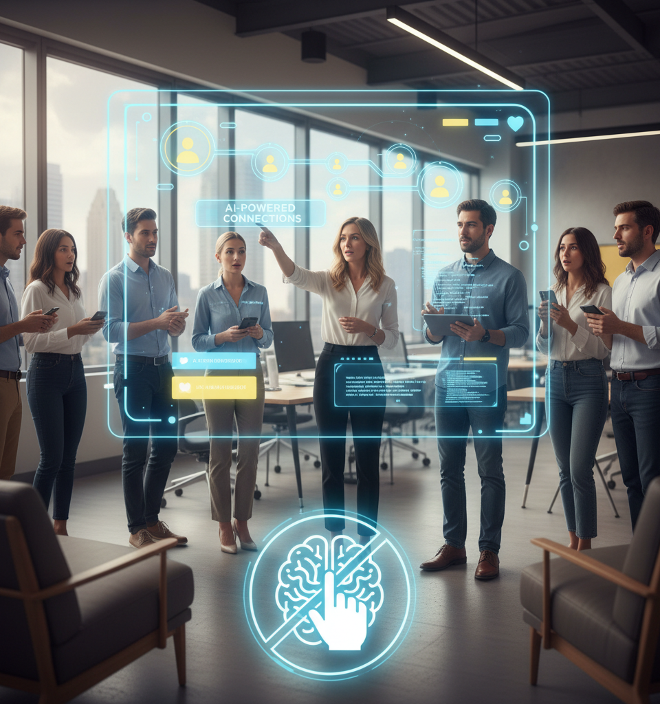 Bumble to Overhaul Core Dating Experience with AI: The End of the Swipe? — AI-generated illustration