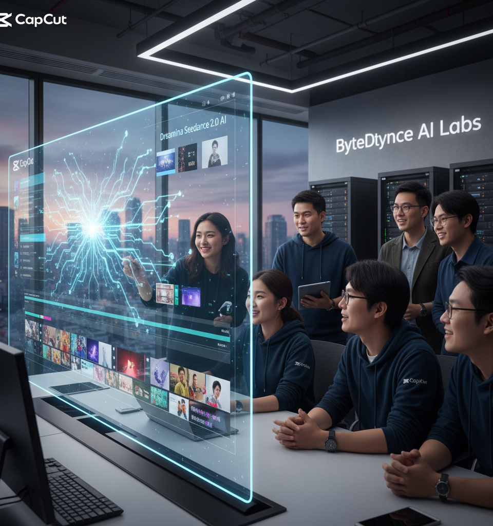 ByteDance’s new AI video generation model, Dreamina Seedance 2.0, comes to CapCut — AI-generated illustration