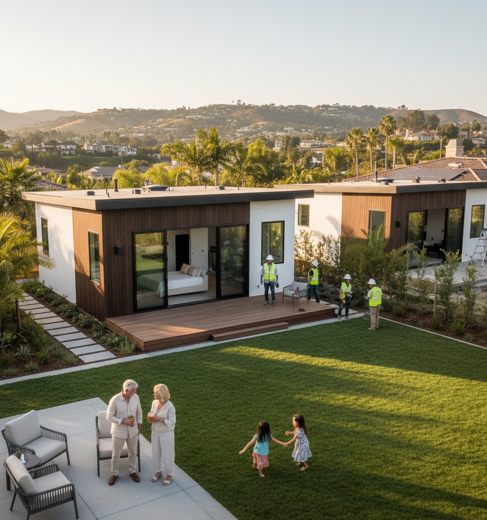 California's Multigenerational Living Surge Fuels ADU Boom in Luxury Markets — AI-generated illustration