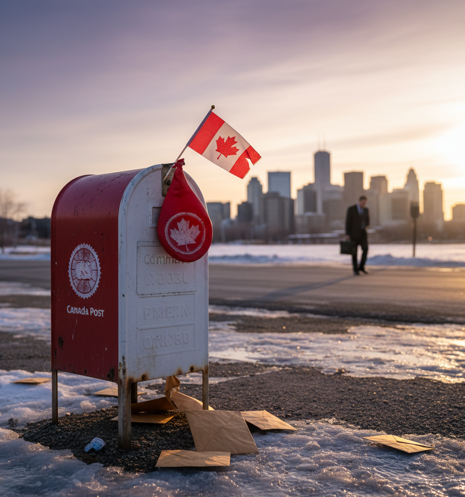 Canada Post's Pre-Tax Loss Soars to $1.1 Billion Amid Restructuring Hopes — AI-generated illustration