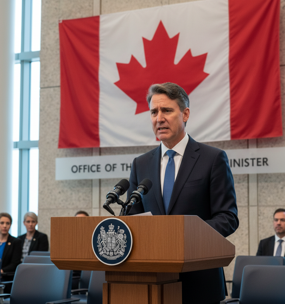 Canada Shifts Stance: PM Declares US Economic Ties Now a 'Weakness' Needing Repair — AI-generated illustration