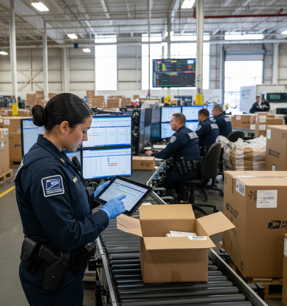CBP's New Data Requirements Could Add $100M+ in Duties for Postal Imports — AI-generated illustration