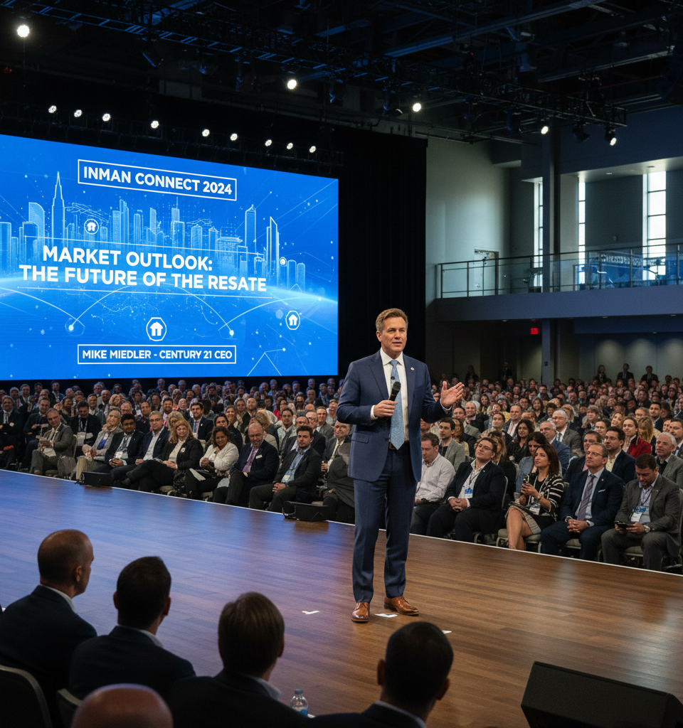 Century 21 CEO Predicts Increased Real Estate Consolidation Amidst Tough Market — AI-generated illustration